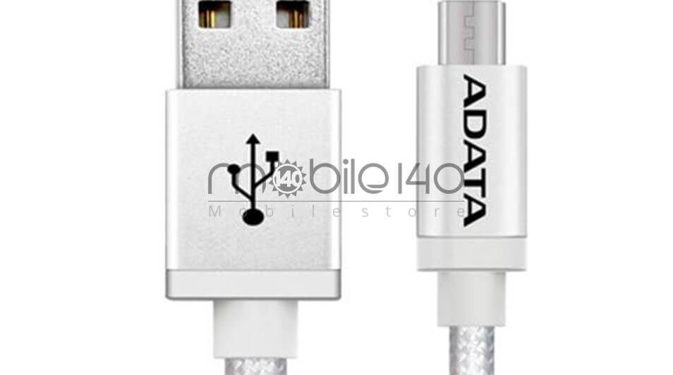 3- کابل تبدیل USB به MicroUSB ای دیتا مدل Reversible Aluminum به طول 1 متر