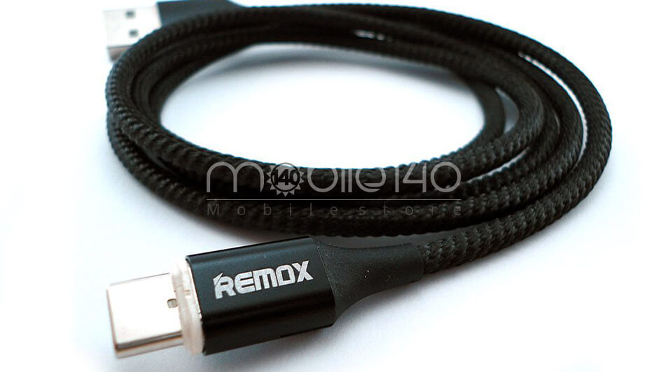 8- کابل تبدیل مغناطیسی USB به MicroUSB ریمکس مدل RC-200 به طول یک متر
