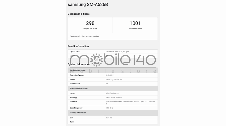 Samsung Galaxy A52 5G  