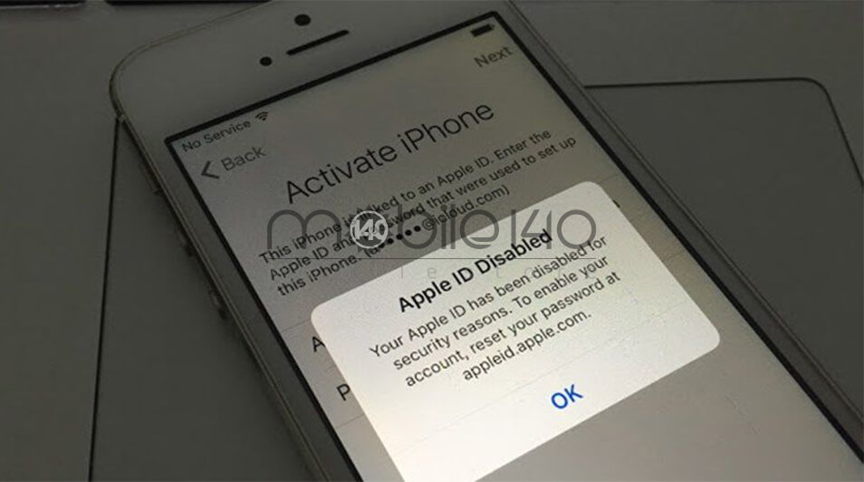 پیام‌های غیرفعال شدن اپل‌آیدی(Apple ID)