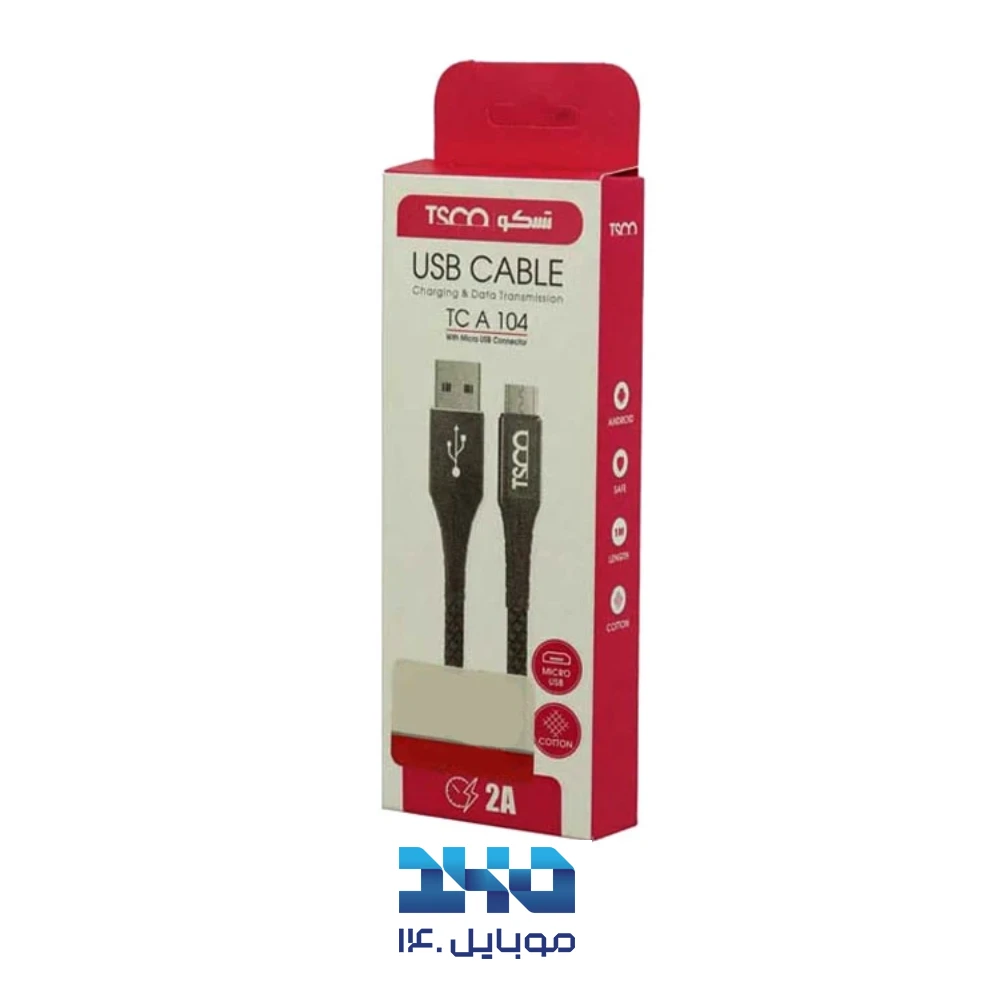 کابل میکرو یو اس بی تسکو TC A104