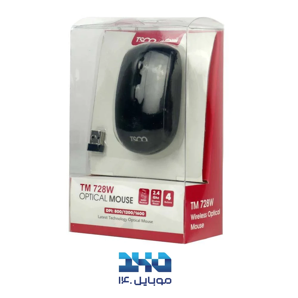 ماوس بیسیم تسکو مدل TM 728W