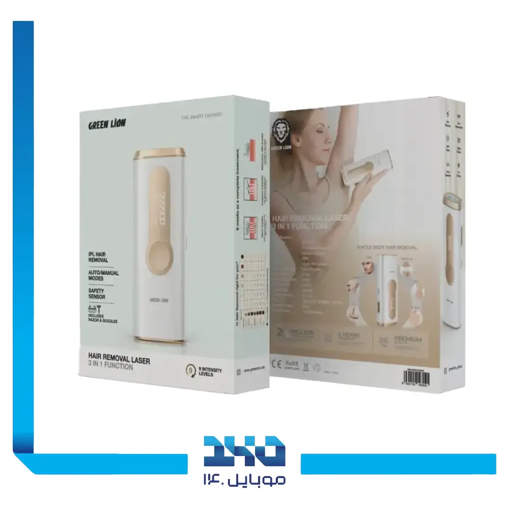 دستگاه لیزر مو های زائد 3 در 1 گرین لاین Hair Removal Laser