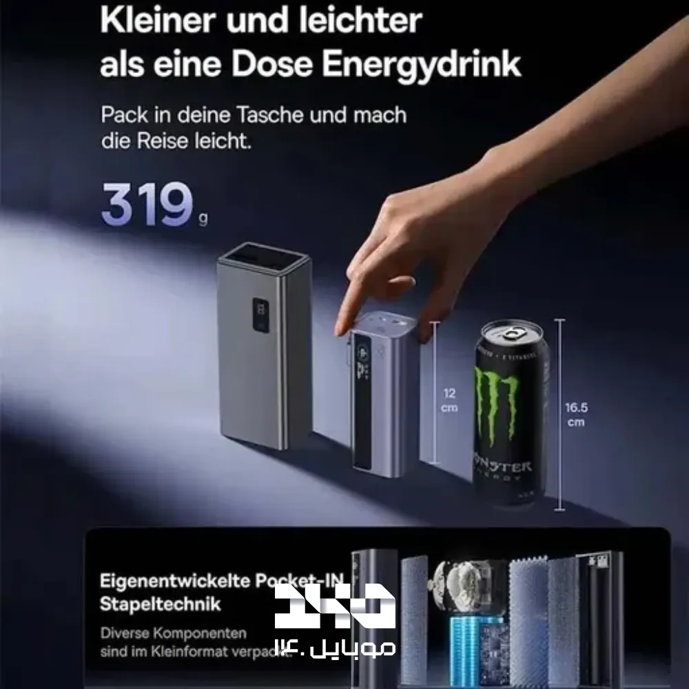 پاوربانک بیسوس 20000mAh مدل GR11 EnerGeek
