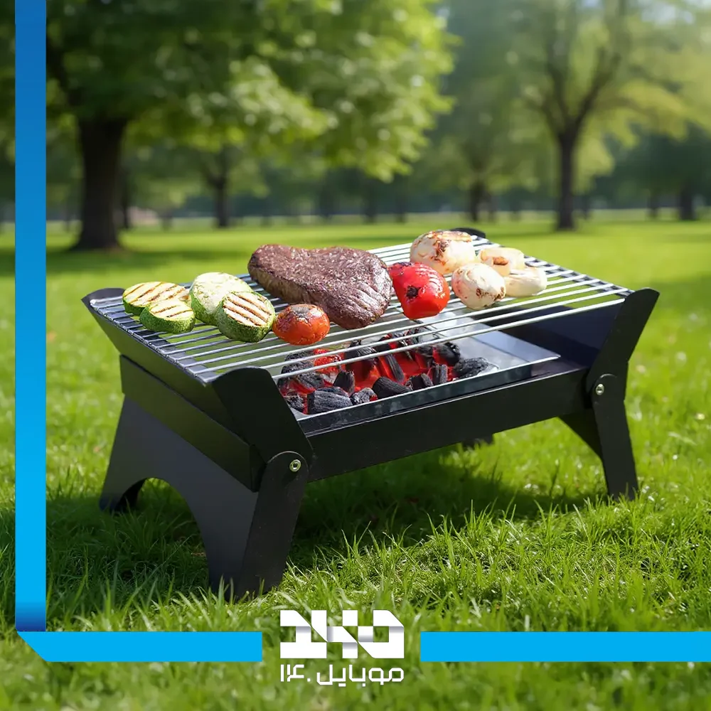باربیکیو تاشو و کباب پز گرین لاین مدل Qudra Foldable BBQ Grill