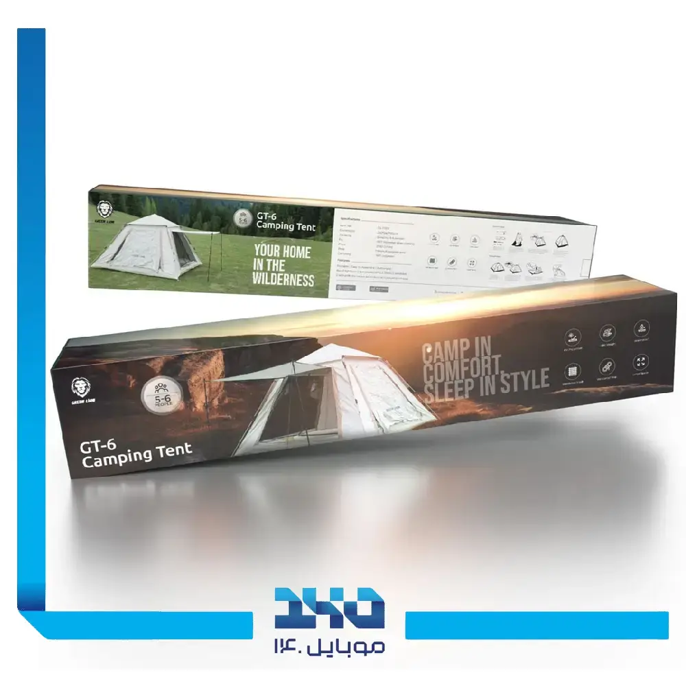 چادر مسافرتی 6 نفره گرین لاین مدل GT-6