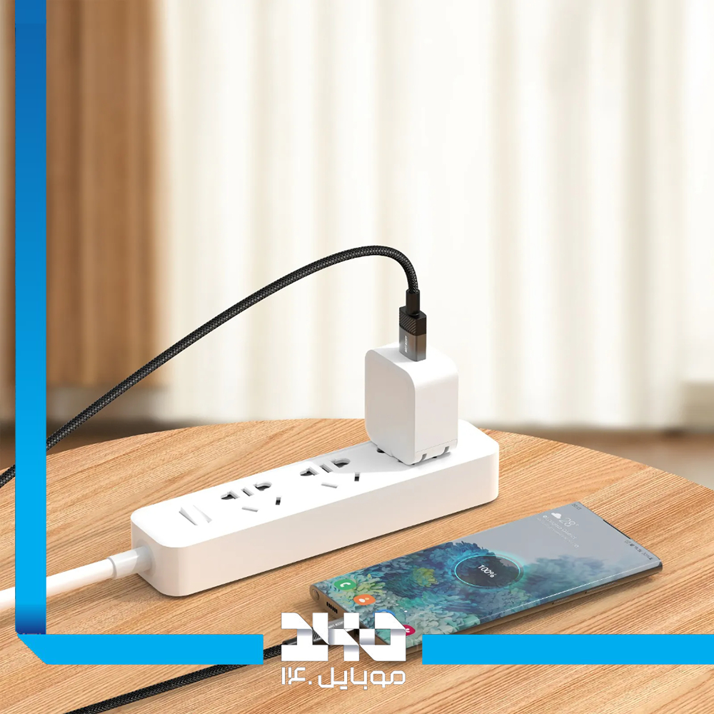 کابل شارژ گرین لاین مدل (Spark USB-A to USB-C) توان 18 وات