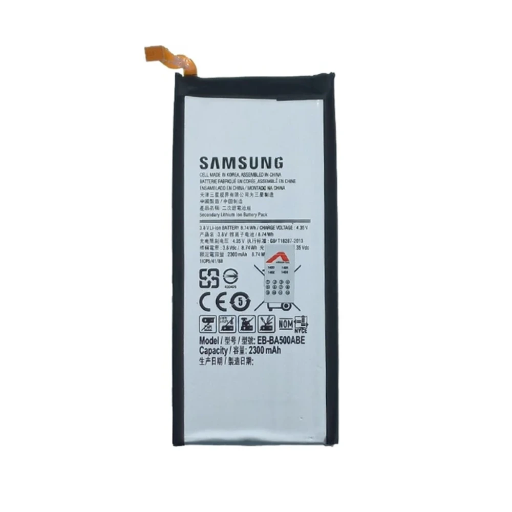 باتری گوشی سامسونگ A5 2015 ظرفیت 2300 میلی آمپر مدل (EB-BA500ABE) | اصل