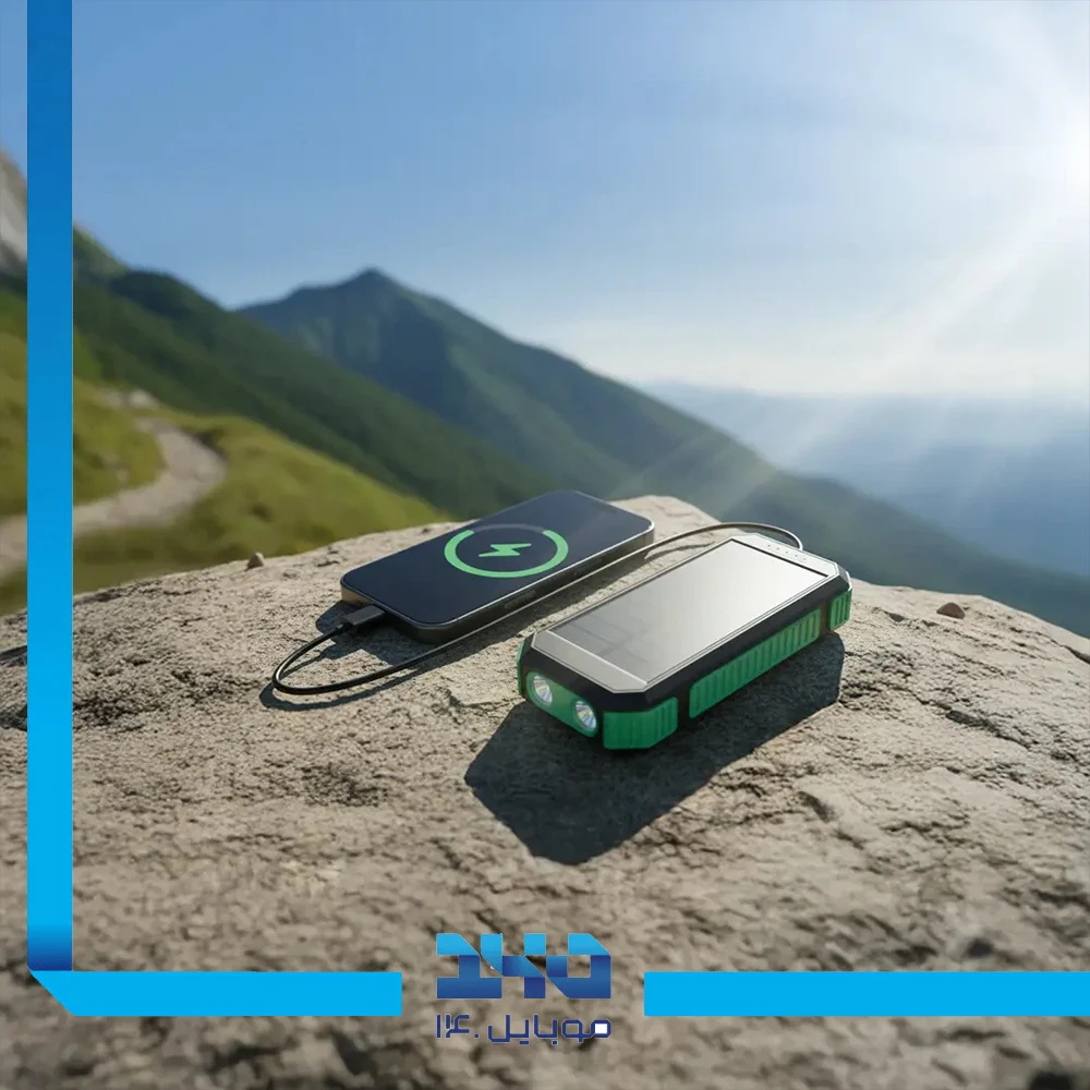 پاوربانک خورشیدی گرین لاین ظرفیت 20٬000 میلی‌آمپر ساعت Solar Flex