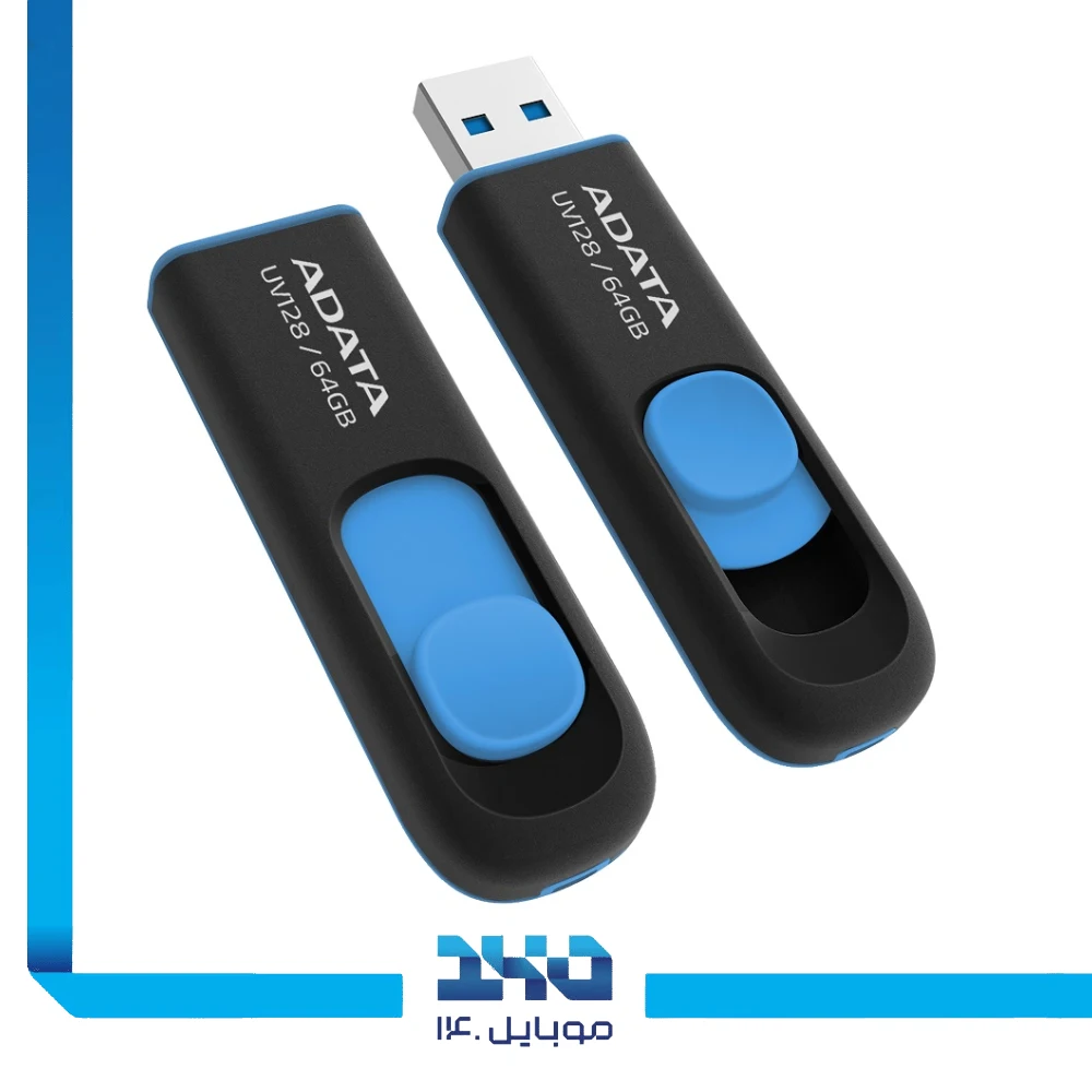 فلش مموری ای دیتا مدل UV128 ظرفیت 64 گیگابایت