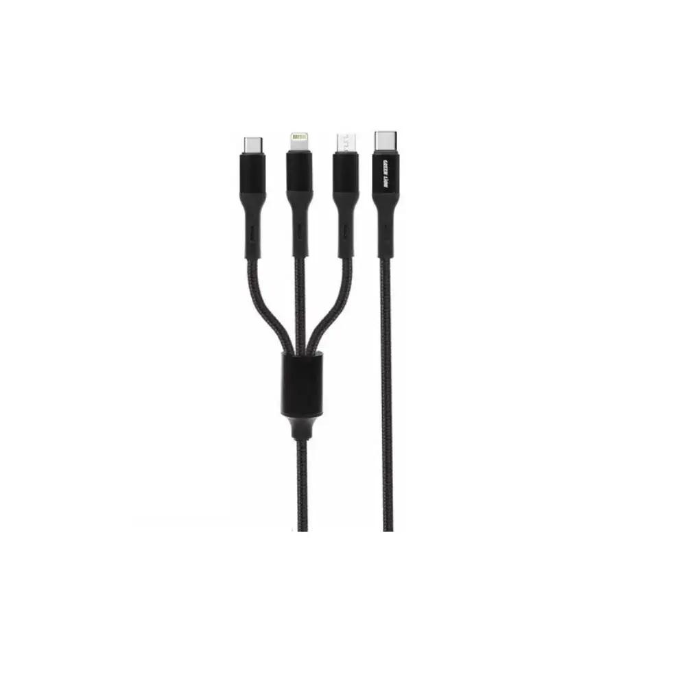 کابل شارژ 3 در 1 گرین لاین مدل GN3IN1CCBK