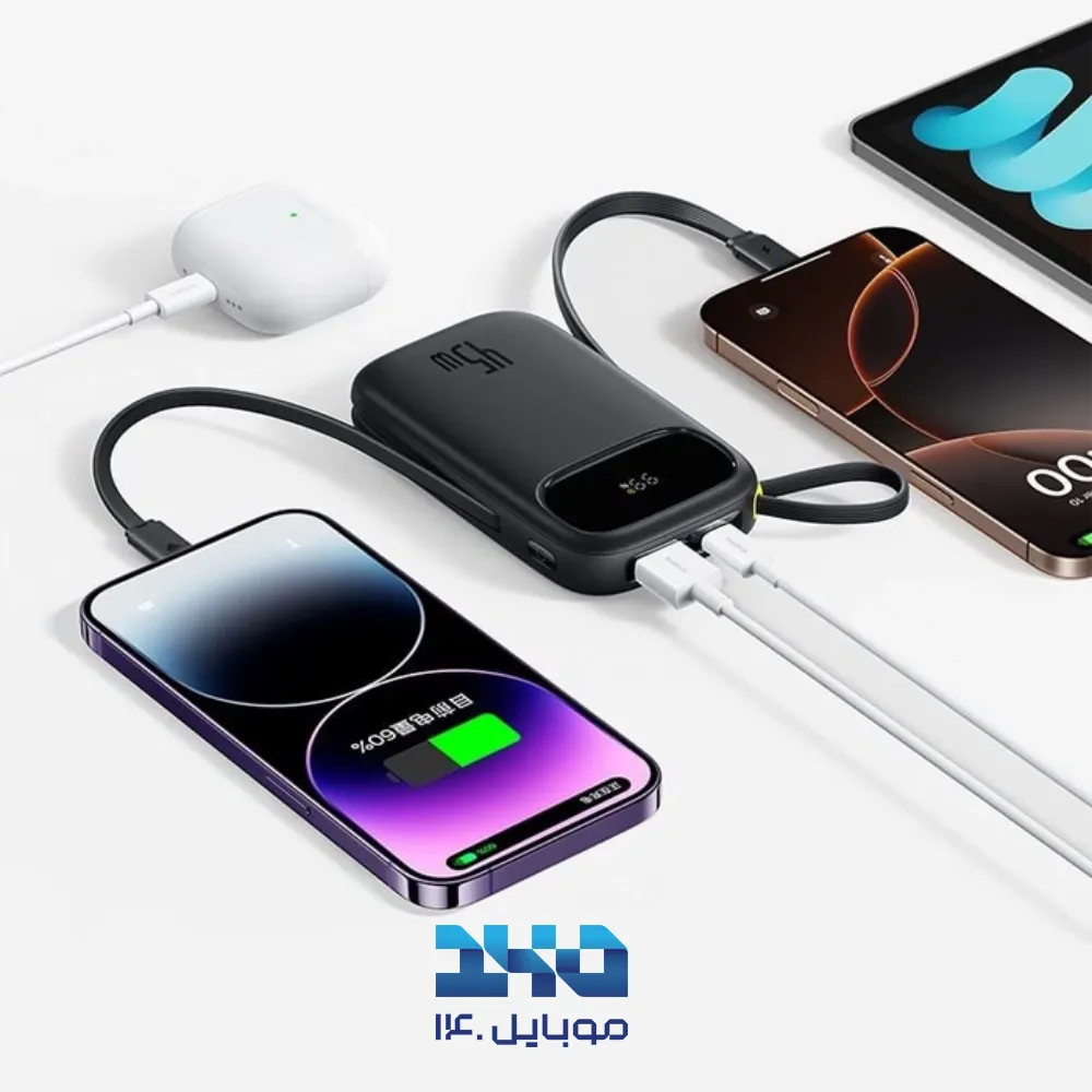 پاوربانک بیسوس 20000mAh مدل EnerFill FC31 Qpow3