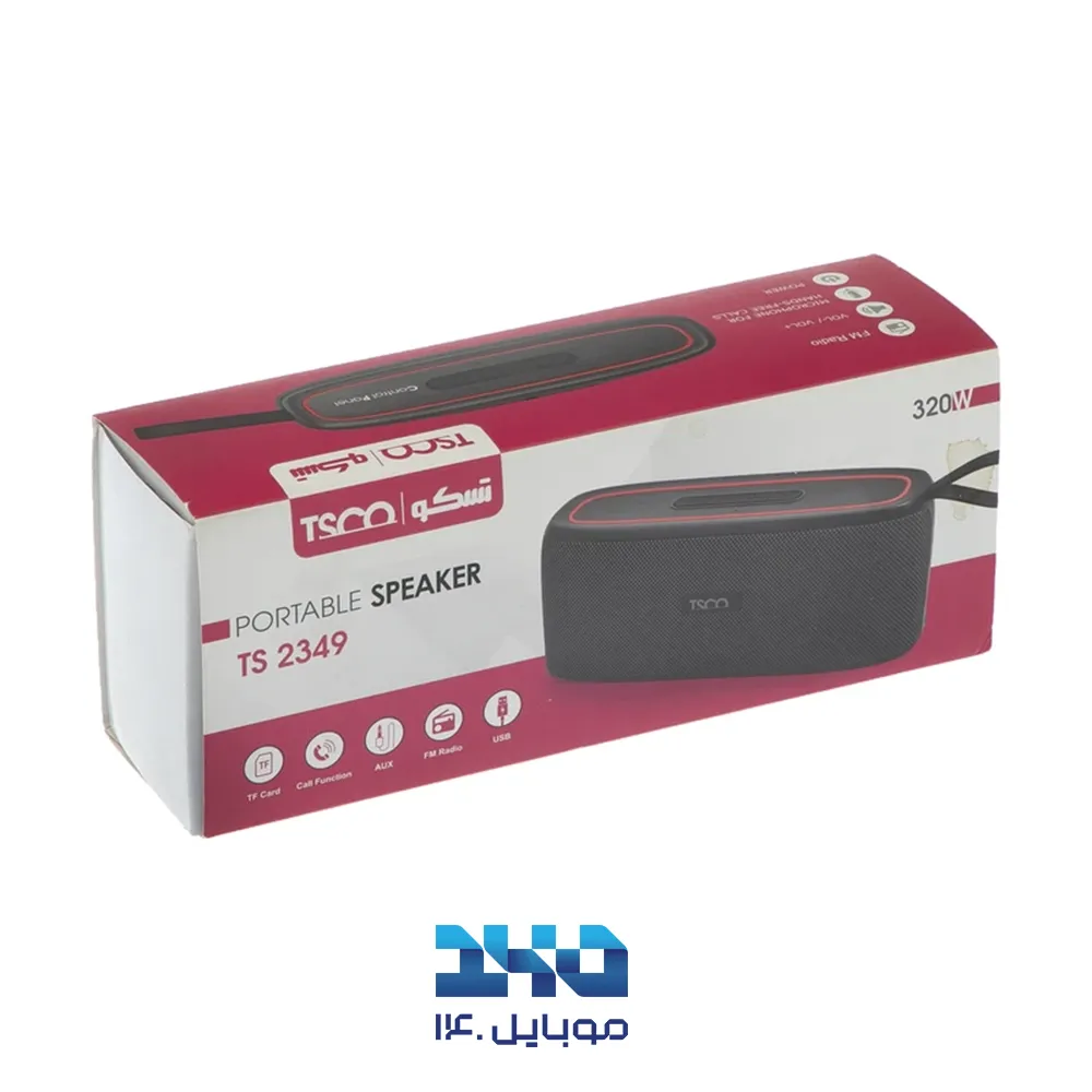 اسپیکر بلوتوثی قابل‌حمل تسکو مدل TS 2349