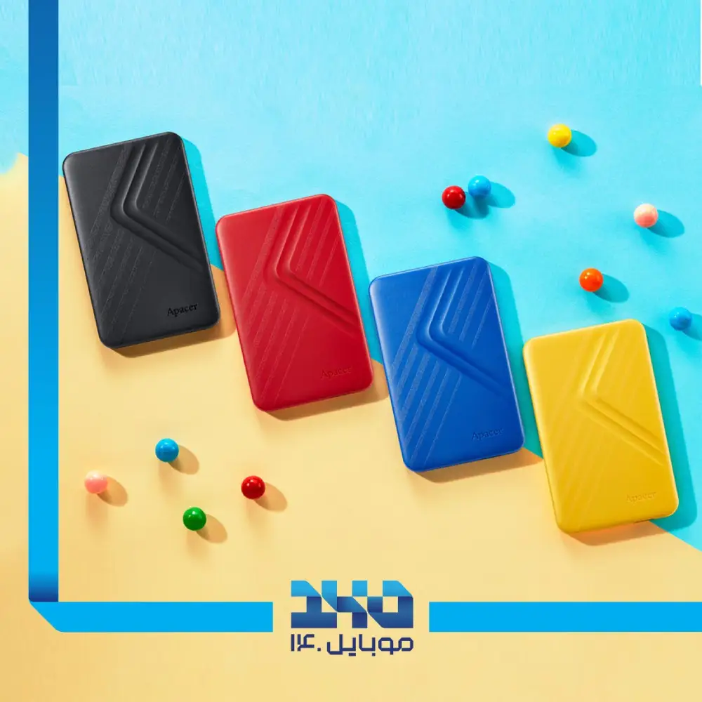 هارد اکسترنال اپیسر مدل AC236 ظرفیت 1 ترابایت به همراه کیف هارد