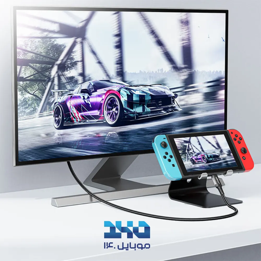 کابل تبدیل تایپ سی به HDMI ایس فست مدل C1-10 طول 1.8 متر