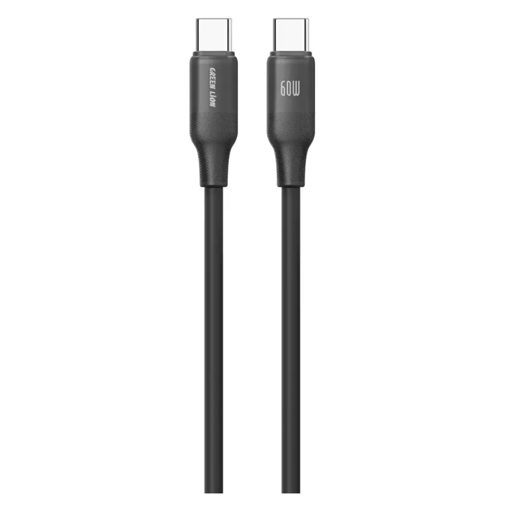 کابل دو سر تایپ سی سیلیکونی گرین لاین مدل GNSCCTC60WBK