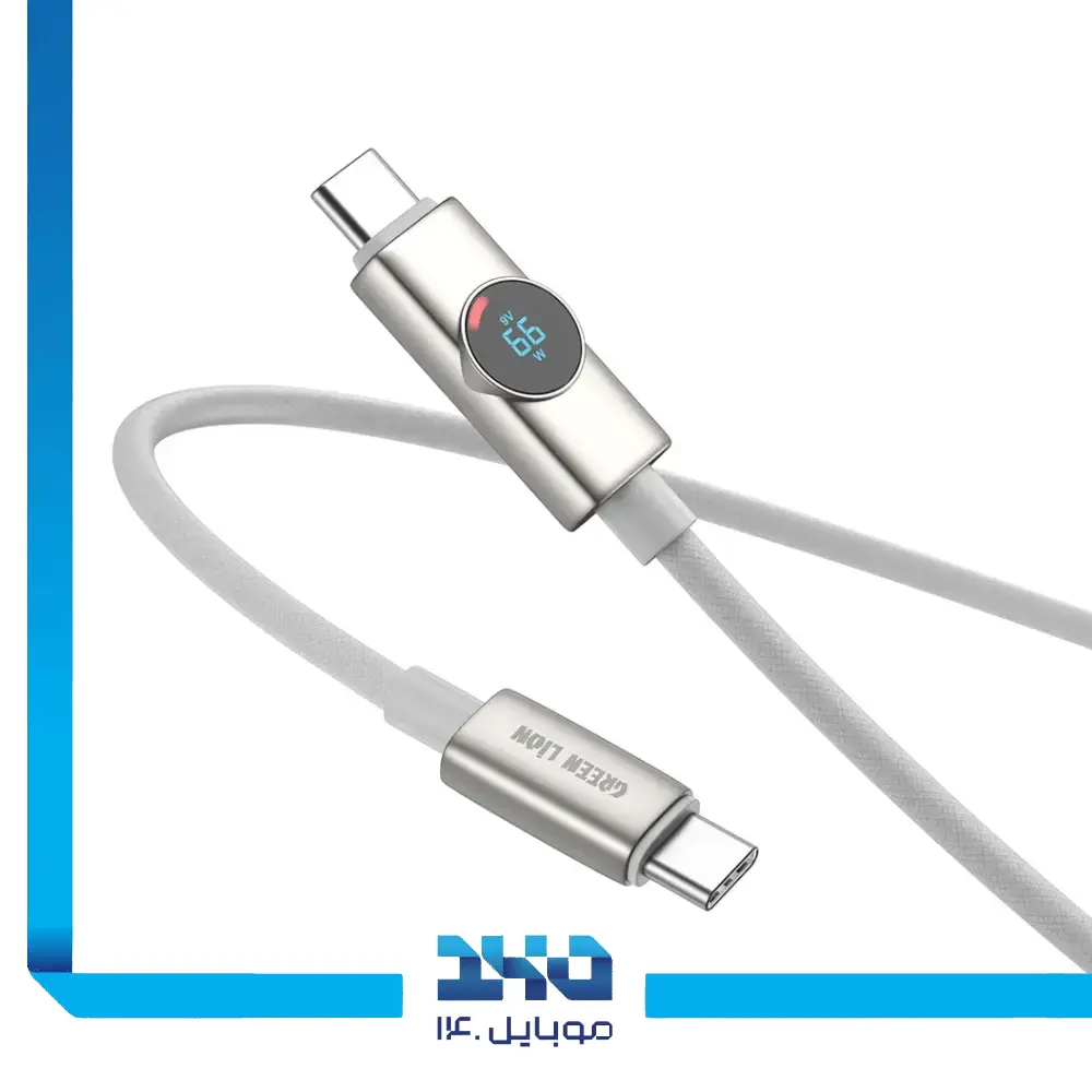 کابل تبدیل USB-C به USB-C گرین لاین مدل (Volt Display)