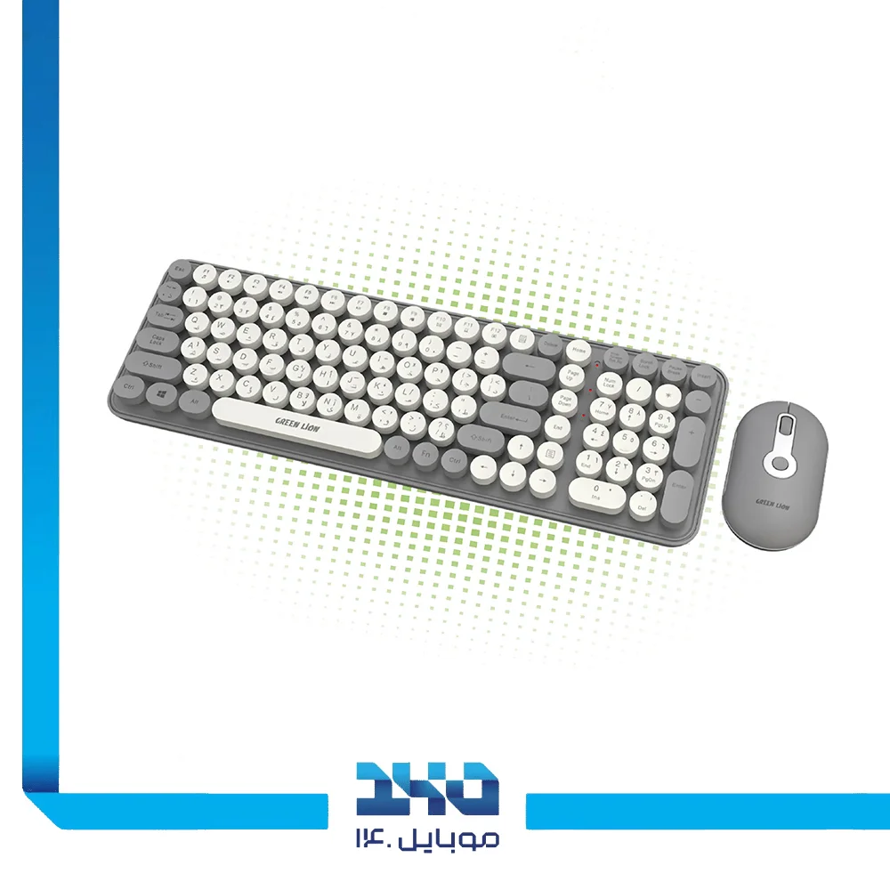 کیبورد و ماوس بی سیم گرین لاین مدل (GKM-300)