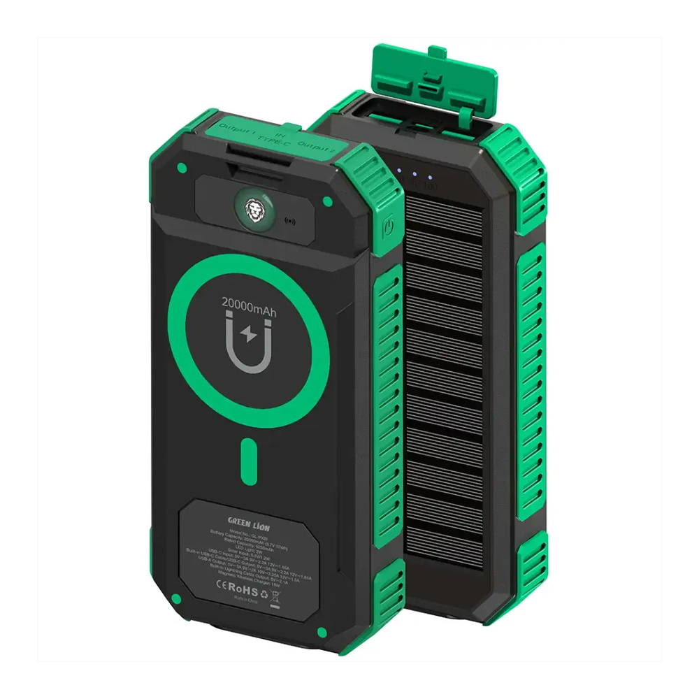 پاوربانک گرین لاین 20000mAh مدل (Solar Flex)