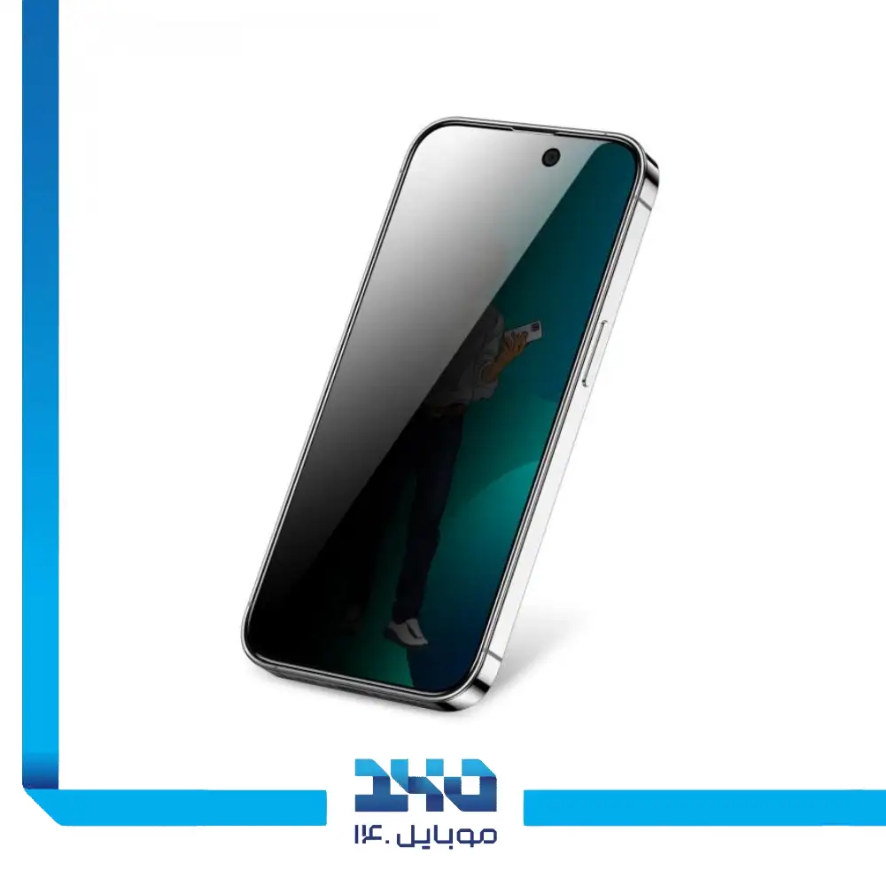 گلس پرایوسی گوشی آیفون 14 پرو مکس گرین لاین مدل 9H Steve