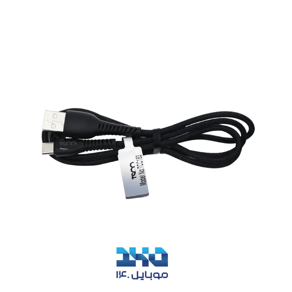 کابل تبدیل USB به USB-C تسکو مدل TCC 183 طول 1 متر
