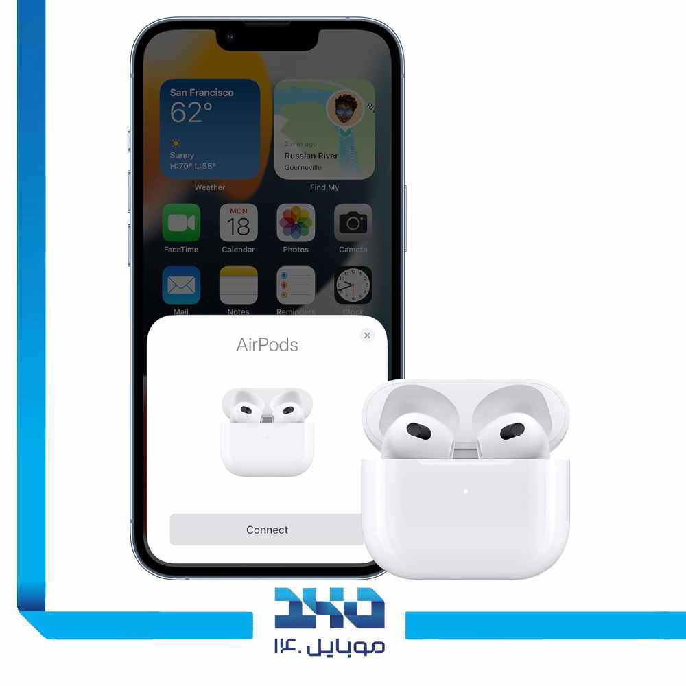 هندزفری بلوتوث اپل مدل AirPods 3 Mag Safe Charging Case