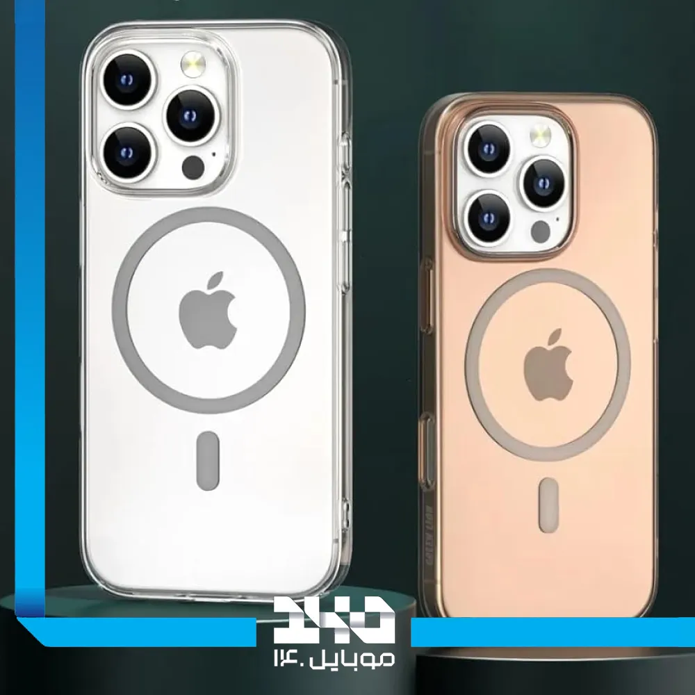 قاب گوشی آیفون 16 پرو مدل Green Lion Magsafe Delgado شفاف