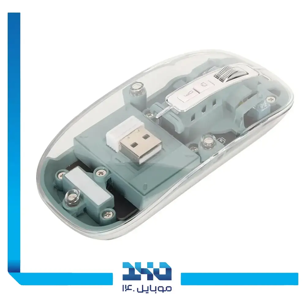 ماوس بی‌سیم گرین لاین مدل Transparent Mouse GL-113