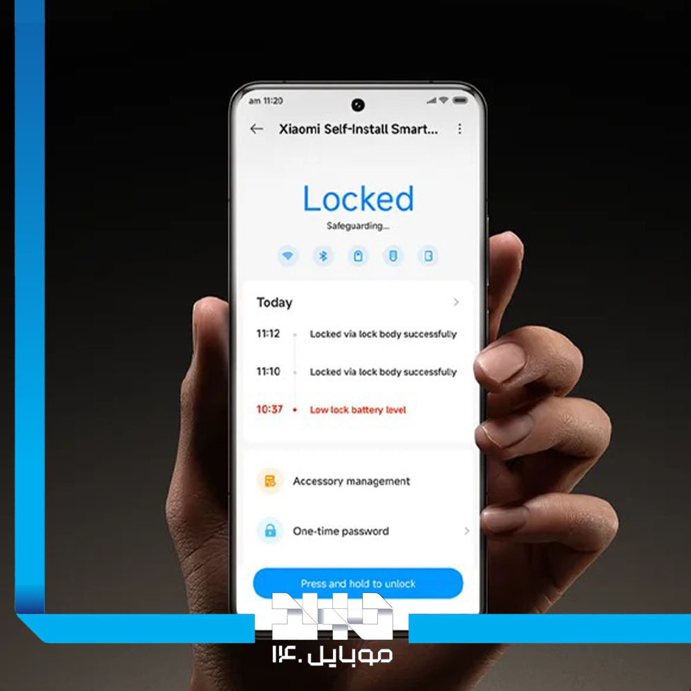 قفل هوشمند شیائومی Self-Install مدل XMZNMSEU2LD به همراه کنترل