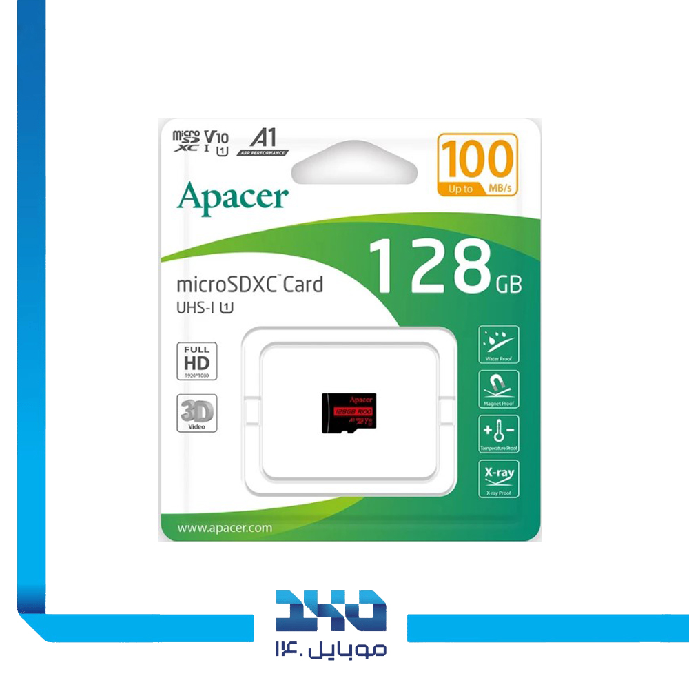 کارت حافظه microSDXC اپیسر مدل (R100) ظرفیت 128 گیگابایت