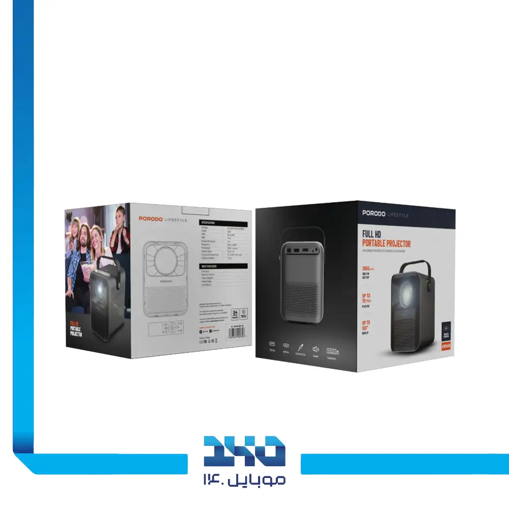 ویدئو پروژکتور پرودو لایف‌استایل مدل (PD-HDPRJAN-BK)