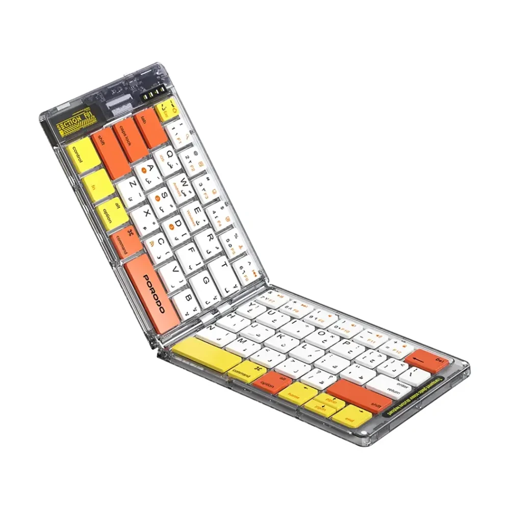کیبورد تاشو بی‌سیم پرودو مدل (PD-ETK03-BK)