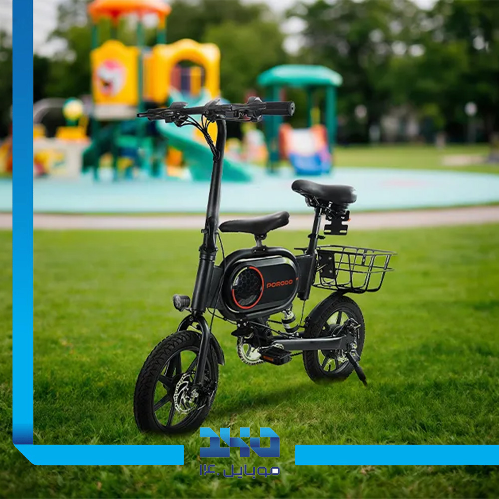 دوچرخه برقی پرودو لایف استایل با صندلی کودک مدل Folding Urban Electric Bike با توان 350 وات