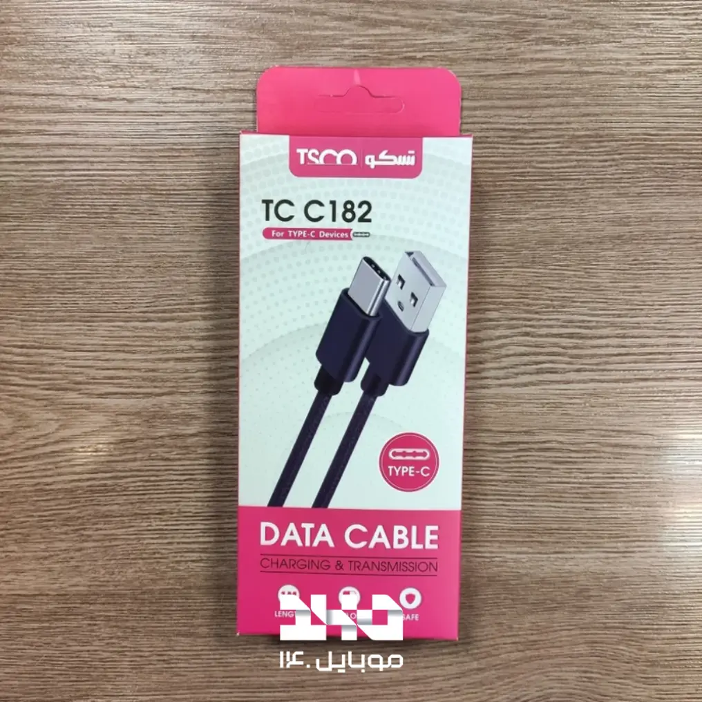 کابل تبدیل USB به USB-C تسکو مدل TCC 182 طول 1 متر