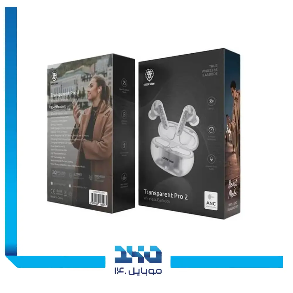 هندزفری بلوتوثی گرین لاین مدل 2 Transparent Pro