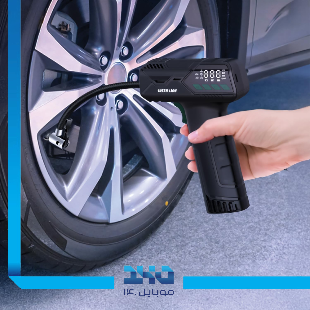 پمپ باد خودرو قابل حمل گرین لاین مدل Hyper Air