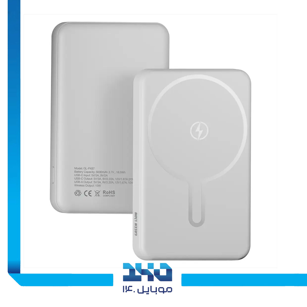 پاوربانک گرین لاین 10000mAh مدل (MALAGA)