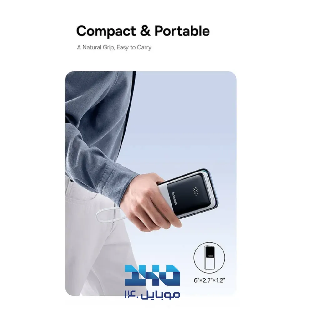 پاوربانک بیسوس 20000mAh مدل LIPOW Dual