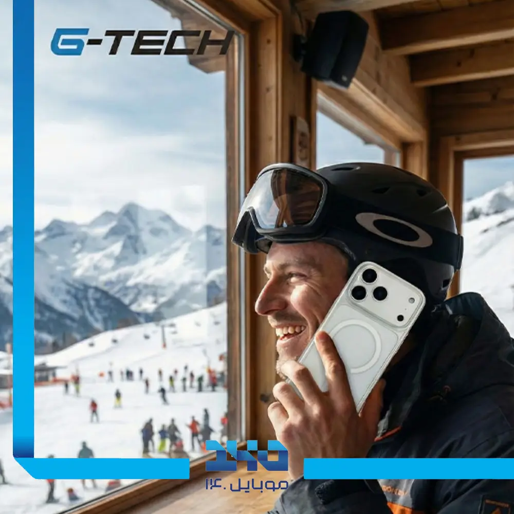 قاب گوشی آیفون 17 پرو مکس جیتک مدل NEO ICE شفاف