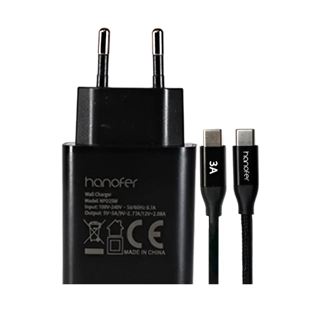 شارژر تایپ سی هانوفر مدل NPD25w به همراه کابل