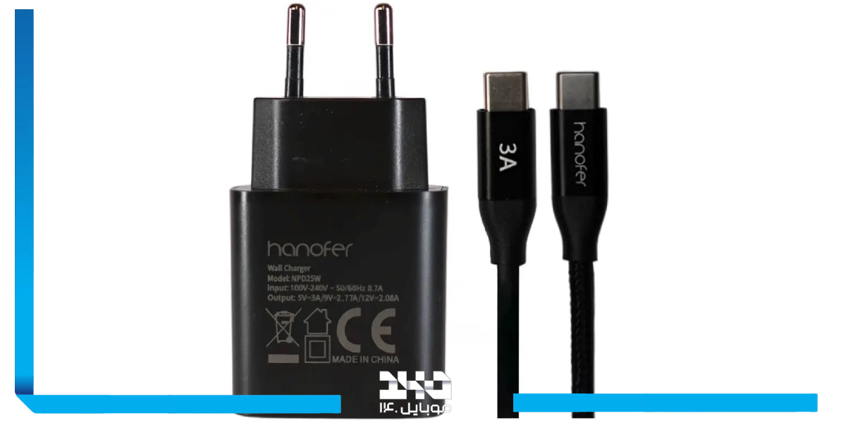 شارژ تایپ سی هانوفر مدل NPD25w