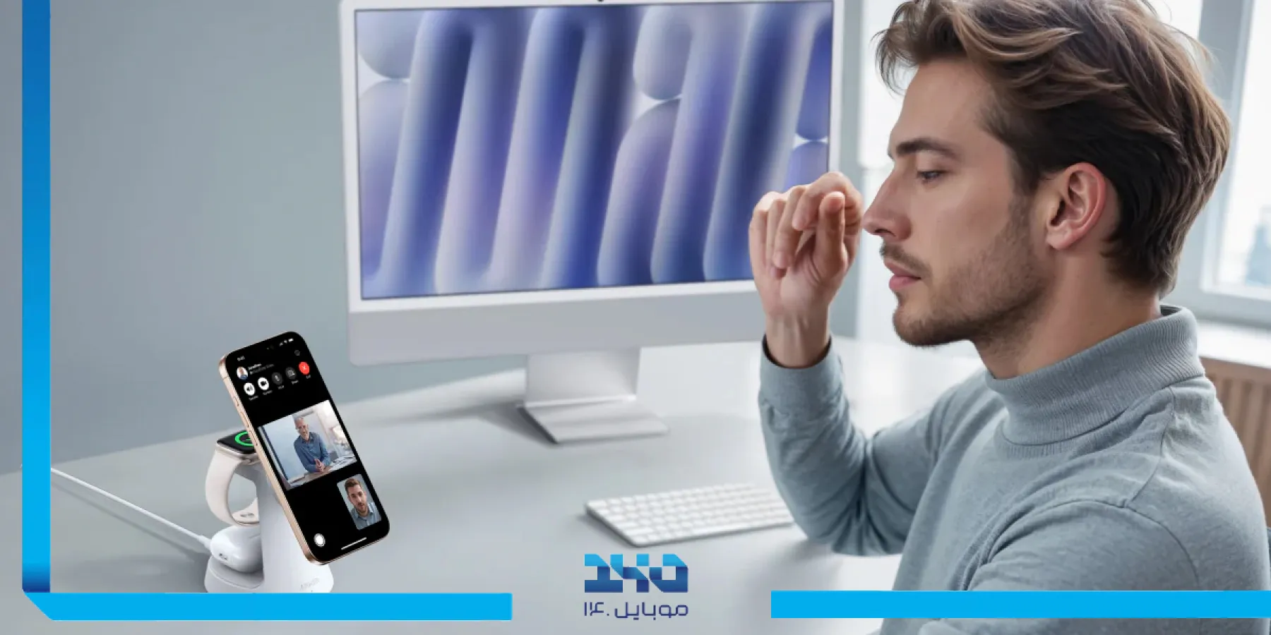 بررسی شارژر بیسیم 3 در 1 انکر MagGo B25M4 شارژ هوشمند و همزمان