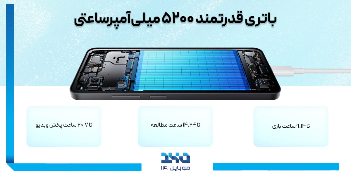 شارژدهی طولانی برای همراهی روزمره با Redmi A5 4G