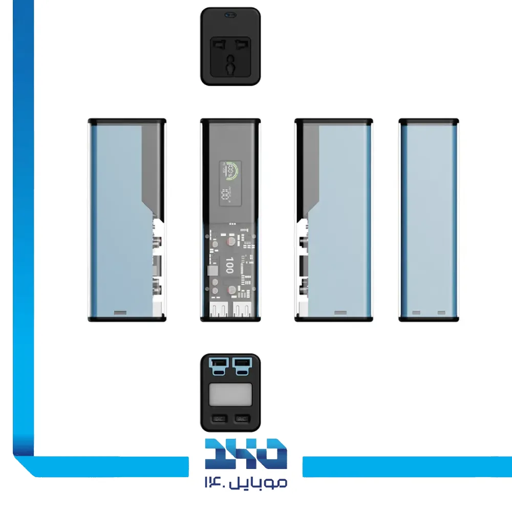 پاوربانک پاورلوژی 27000 میلی آمپر 18 وات مدل Energie