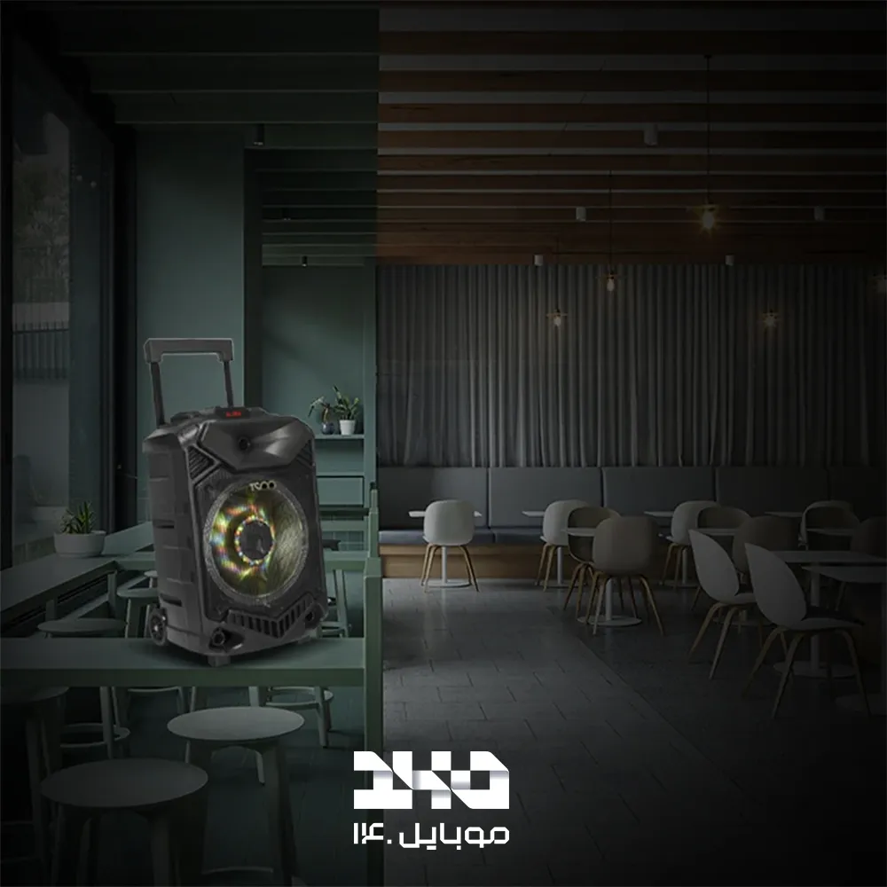 اسپیکر بلوتوثی چمدانی تسکو مدل TS 1900 با میکروفون بی‌سیم