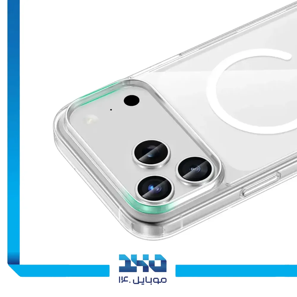 قاب گوشی آیفون 17 پرو مدل Green Lion MagSafe Crystal Clear فوق شفاف