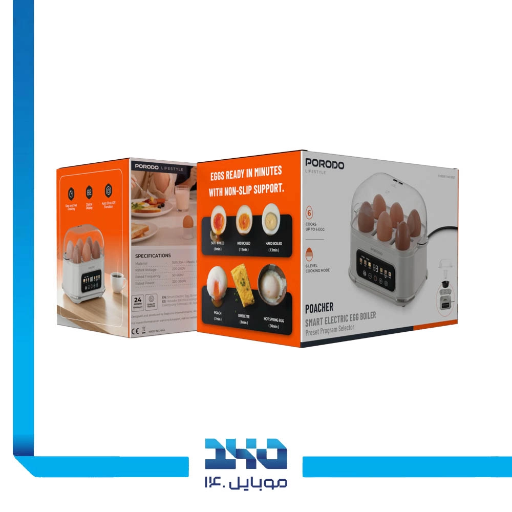 تخم مرغپز برقی پرودو مدل (PDLFSTEB808WH)
