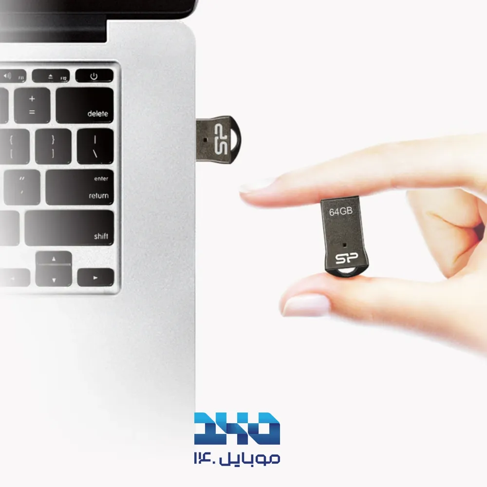 فلش مموری سیلیکون پاور مدل Touch T01 ظرفیت 64 گیگابایت