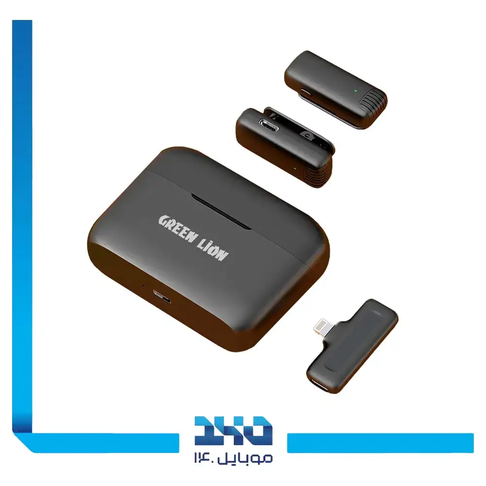 میکروفون بی‌سیم گرین لاین مدل GN2WMICLGBK (لایتنینگ) | 1 به 2