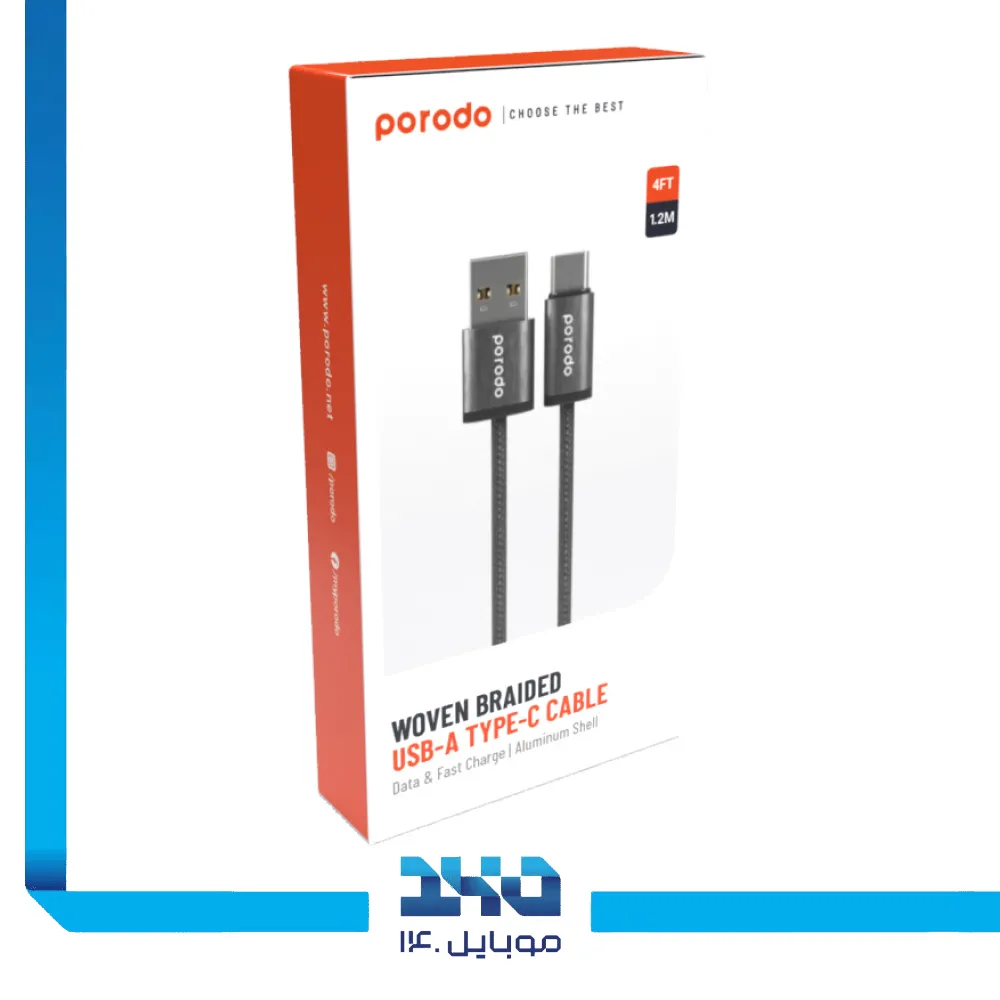 کابل تبدیل USB-A به تایپ سی پرودو مدل PD-WV3AC1